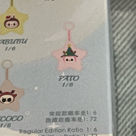 NEW THE MONSTERS LABUBU PATO Classic Series Sparkly plush pendant blind box Xmas - Picture 9 of 14